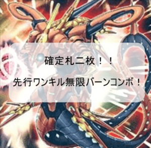 【2019年10月リミットレギュレーション対応（遊戯王）】確定札2枚先行ワンキルコンボ