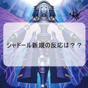 今のところ新規シャドールは微妙かな？？