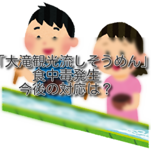 石川・津幡町の「大滝観光流しそうめん」で食中毒発生：今後の対応は？